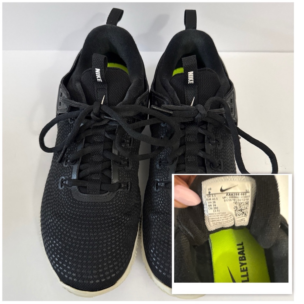 Nike Air Zoom HyperAce 2 Black White Size 9